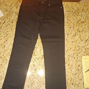 Banana Republic The Traveler Slim Fit Black Mens Pant 34/30
